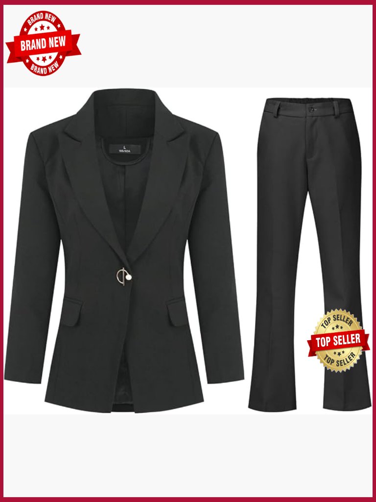 Women's Business 2 Piece Suit Set Blazer And Pants